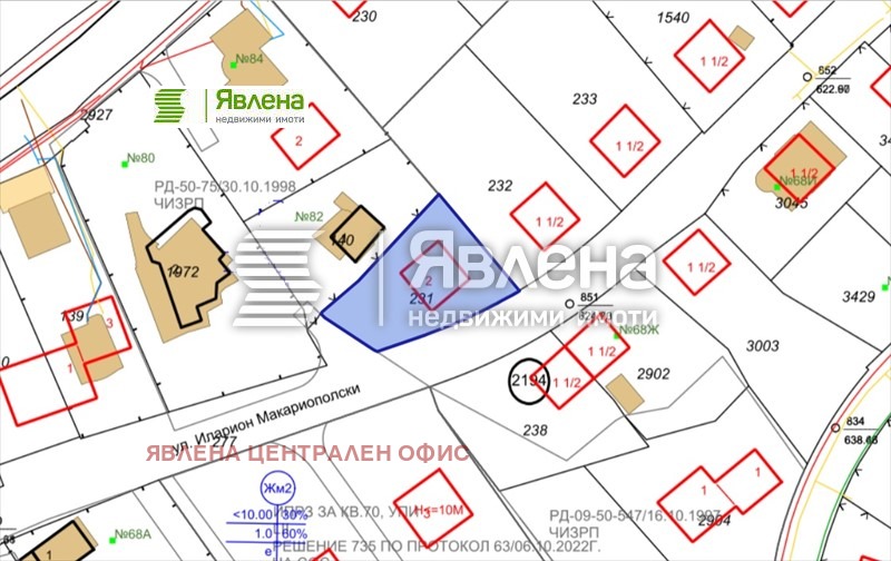 Продава ПАРЦЕЛ, гр. Банкя, област София-град, снимка 3 - Парцели - 47336518