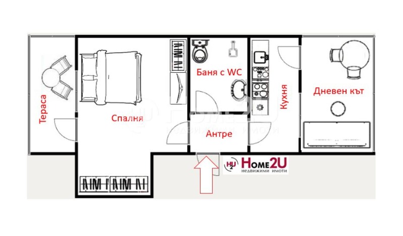 Продава 2-СТАЕН, гр. Бургас, Център, снимка 9 - Апартаменти - 52335081
