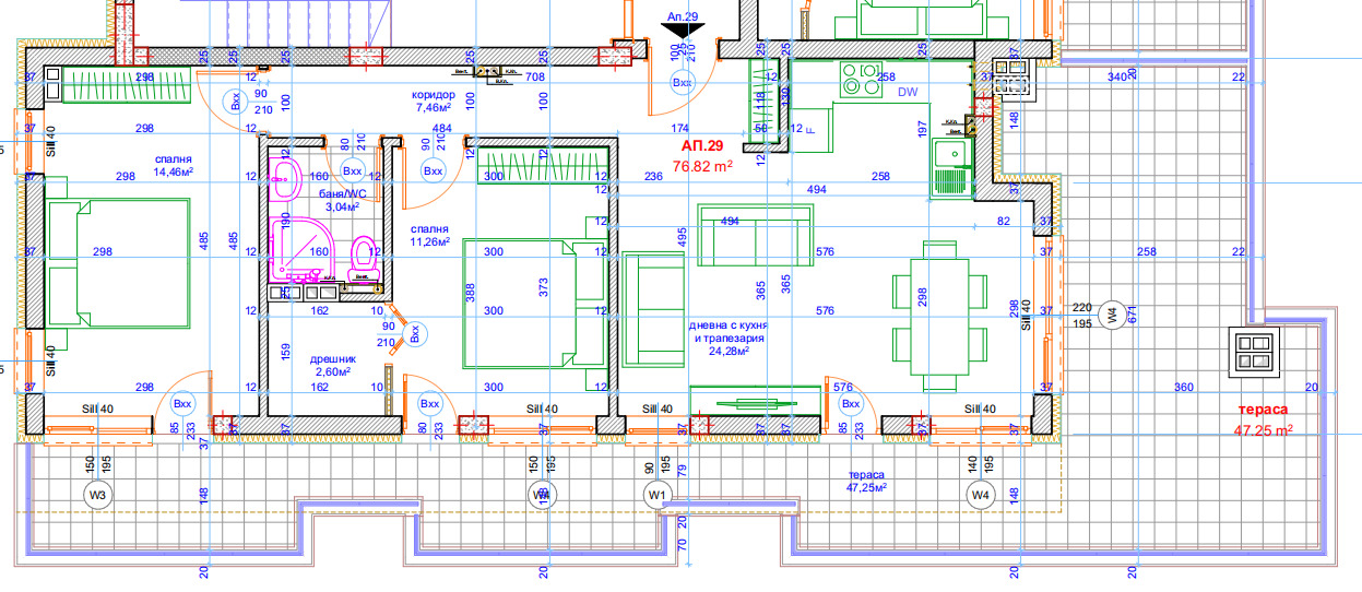 Продава 3-СТАЕН, гр. Варна, Погреби, снимка 2 - Апартаменти - 51744781