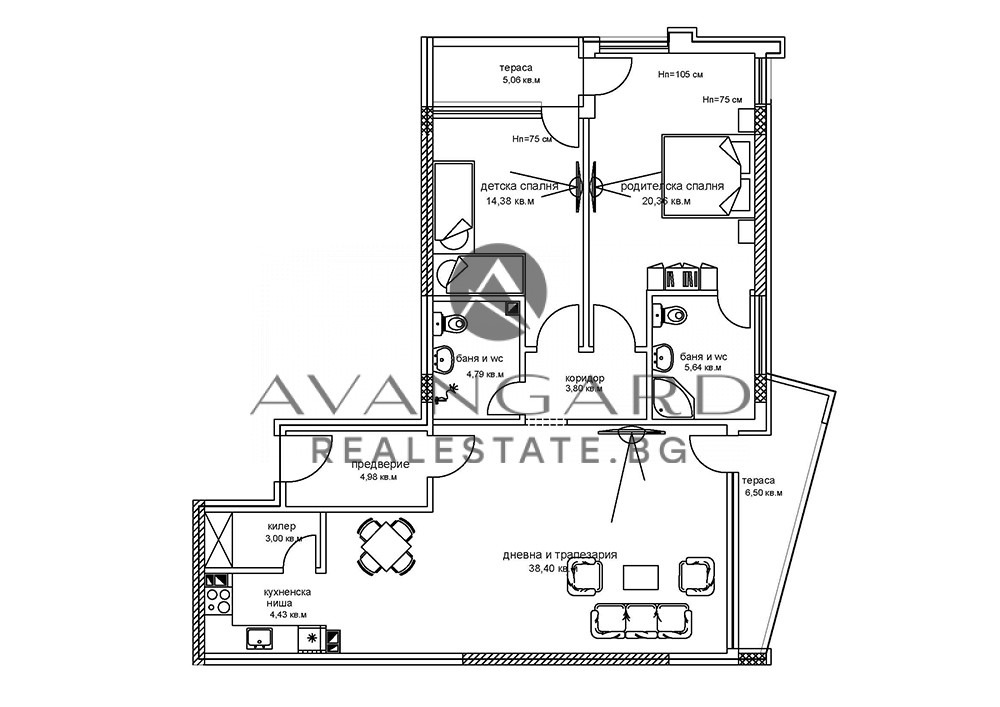 Продава 3-СТАЕН, гр. Пловдив, Център, снимка 2 - Апартаменти - 53009215
