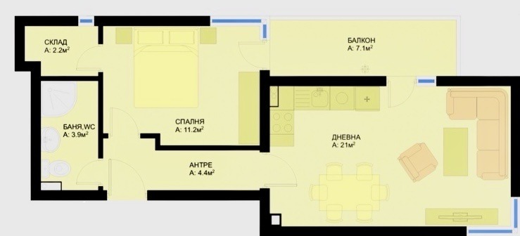 Продава 2-СТАЕН, гр. Варна, Гранд Мол, снимка 17 - Апартаменти - 55557994