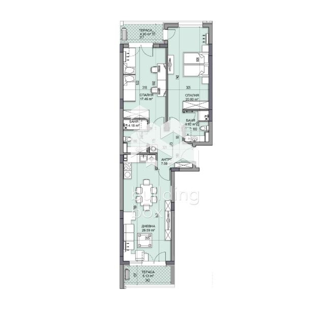 Продава  3-стаен град Пловдив , Гагарин , 122 кв.м | 34557839 - изображение [2]