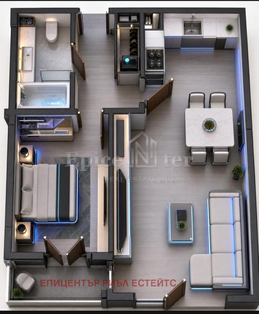Продава 2-СТАЕН, гр. Пловдив, Христо Смирненски, снимка 15 - Апартаменти - 55611171