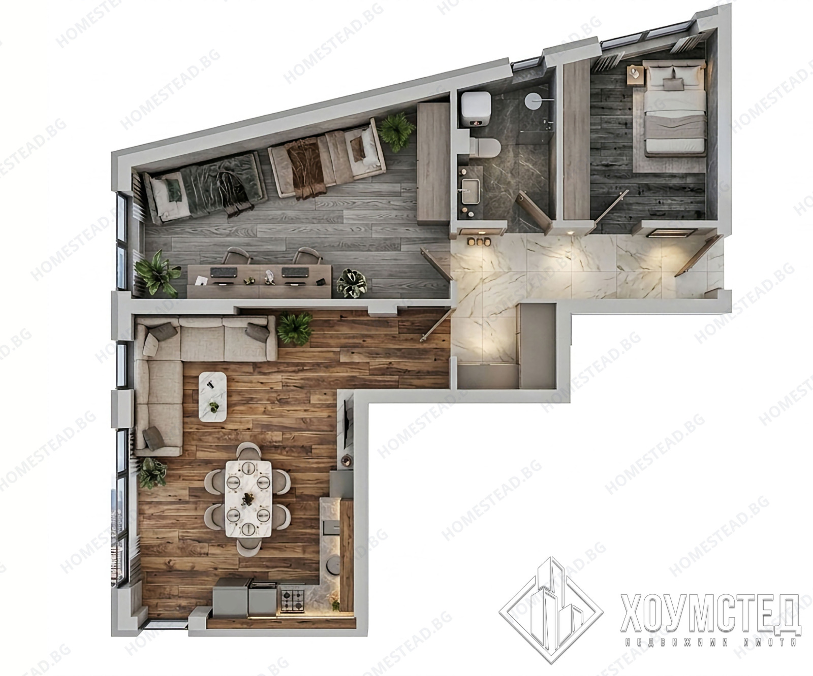 Продава 3-СТАЕН, гр. Бургас, област Бургас, снимка 2 - Апартаменти - 53978844