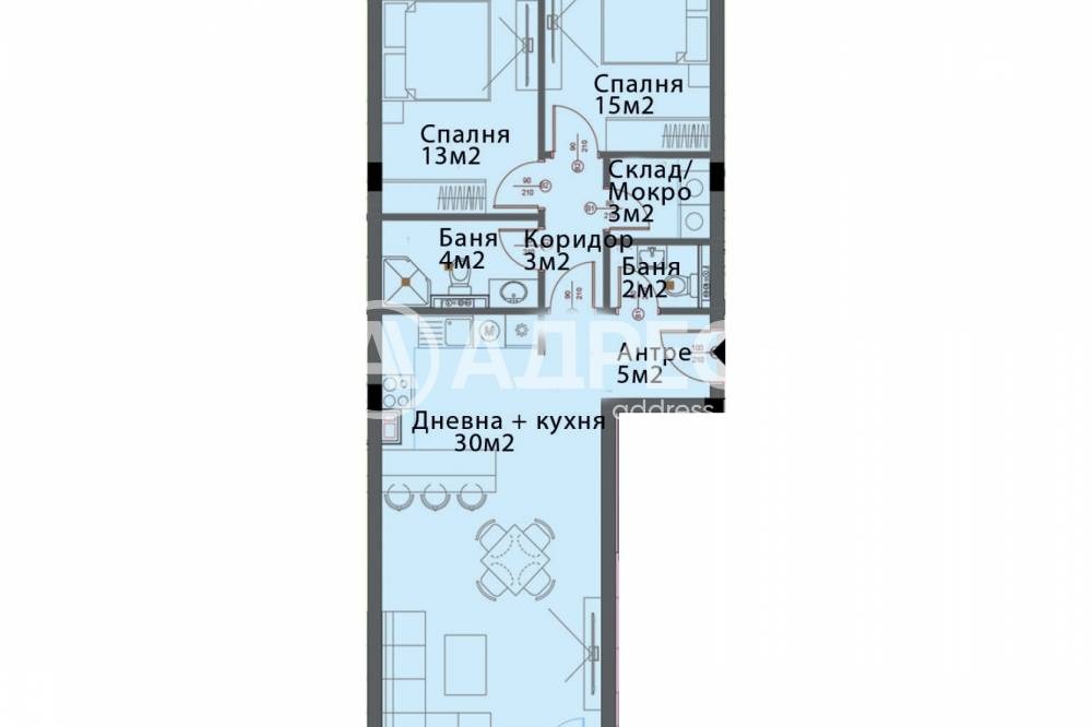 Продава 3-СТАЕН, гр. София, Модерно предградие, снимка 4 - Апартаменти - 55043868