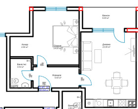 1 Schlafzimmer m-t Ptschelina, Warna 5