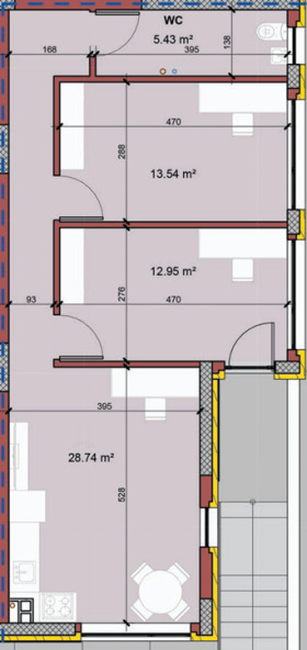 3-стаен град Варна, Виница 4