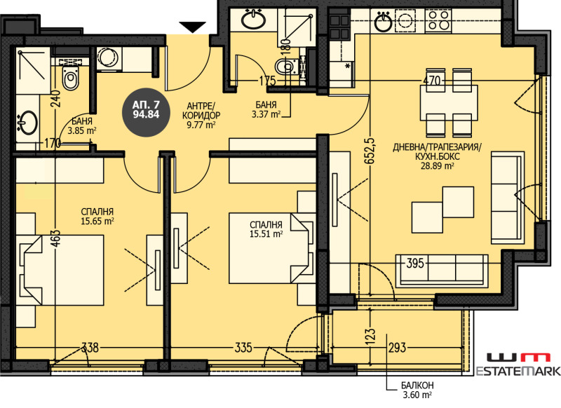 Na prodej  2 ložnice Sofia , Mladost 3 , 111 m2 | 13513021