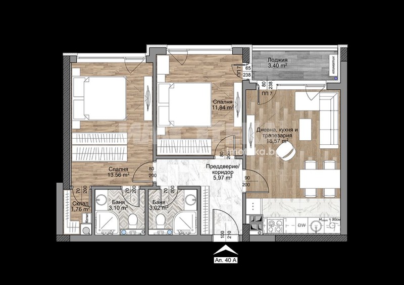 Продава 3-СТАЕН, гр. София, Младост 4, снимка 2 - Aпартаменти - 49176220