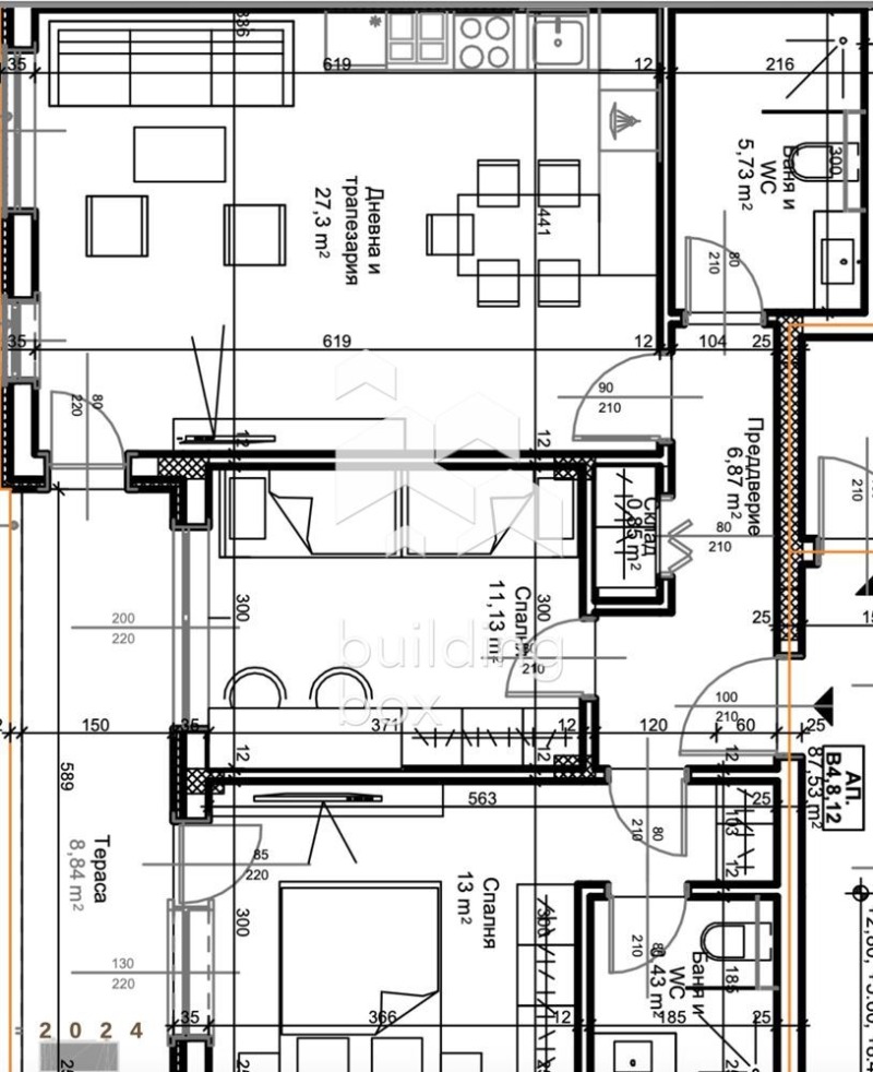 Продава 3-СТАЕН, гр. Пловдив, Остромила, снимка 2 - Aпартаменти - 47212689