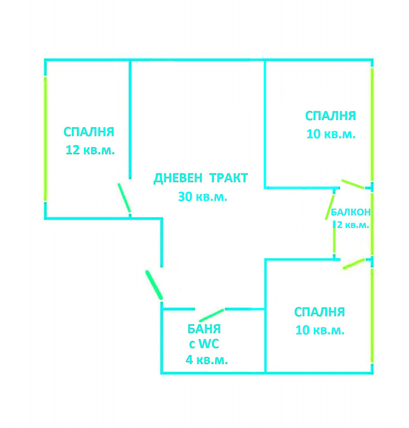 Продава 4-СТАЕН, гр. Варна, ВИНС-Червен площад, снимка 1 - Aпартаменти - 48802016