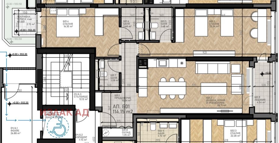 Продава 3-СТАЕН, гр. София, Дружба 2, снимка 2 - Апартаменти - 51891556
