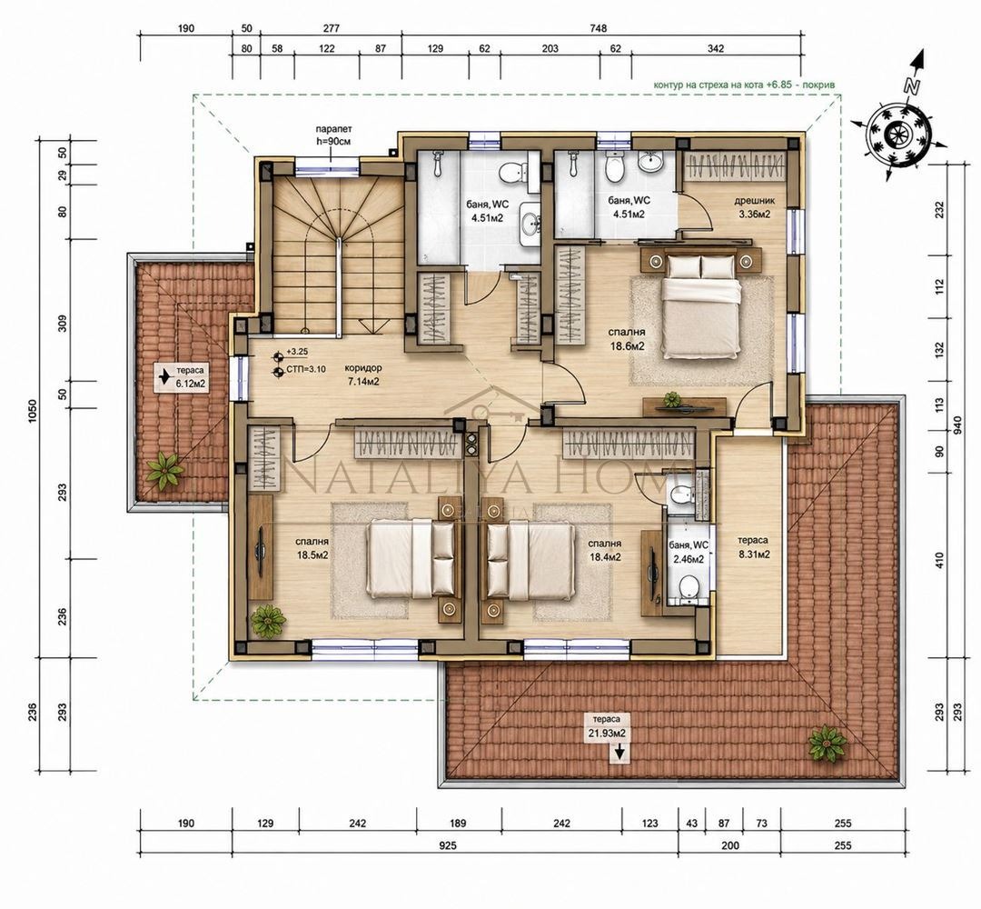 Продава КЪЩА, гр. Бургас, Банево, снимка 4 - Къщи - 55927845