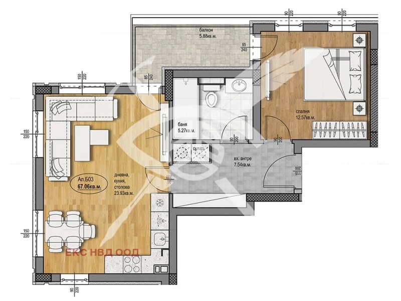 Продава 2-СТАЕН, гр. Пловдив, Христо Смирненски, снимка 1 - Aпартаменти - 48216350