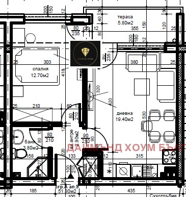 For Sale  1 bedroom Plovdiv , Belomorski , 59 sq.m | 86371031 - image [2]