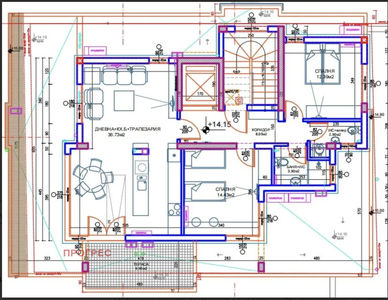 Продава 3-СТАЕН, гр. Пловдив, Южен, снимка 1 - Aпартаменти - 47627924