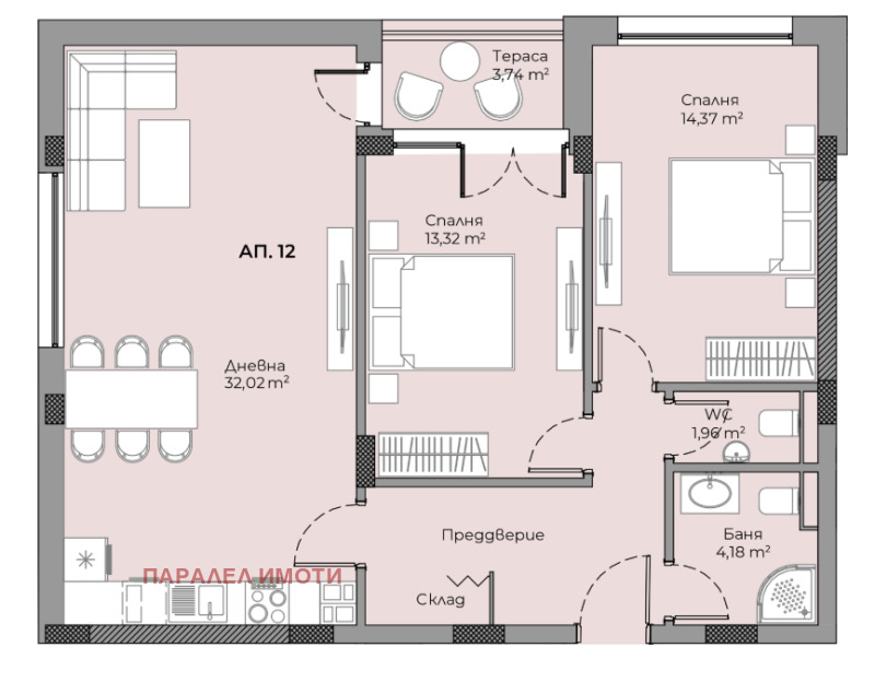 Продава  3-стаен град Пловдив , Отдих и култура , 104 кв.м | 34305391