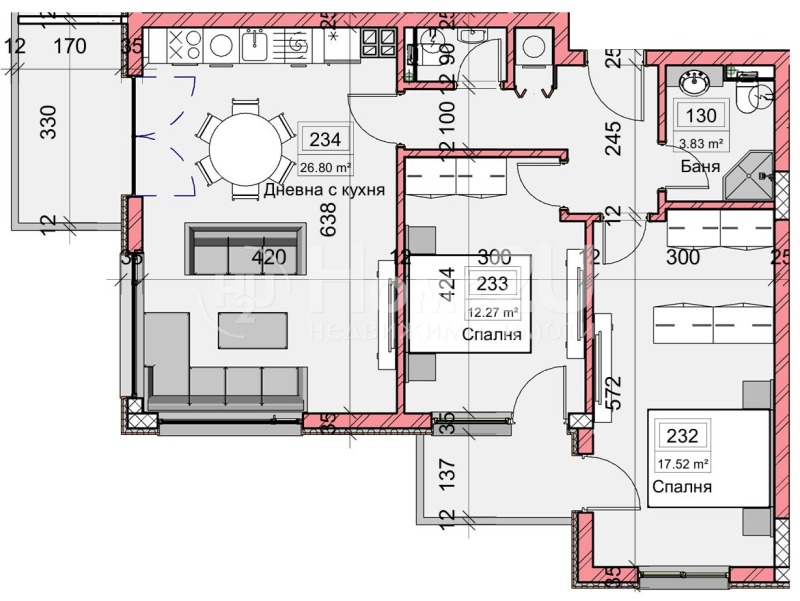 Продается  2 спальни Варна , Кайсиева градина , 104 кв.м | 66845845 - изображение [4]