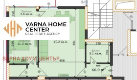 Продава 2-стаен град Варна м-т Пчелина - [1] 