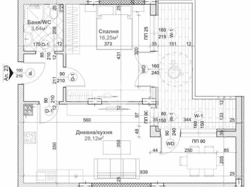 Продава 2-СТАЕН, гр. Варна, Левски 1, снимка 1 - Aпартаменти - 42791473