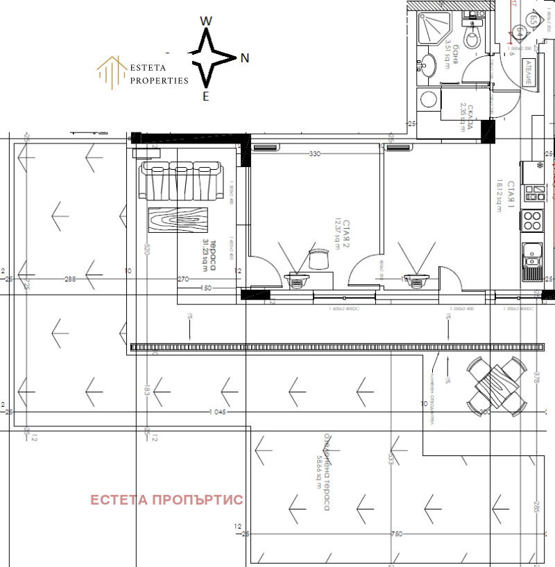 Satılık  1 yatak odası Sofia , Vitoşa , 55 metrekare | 65599390 - görüntü [12]