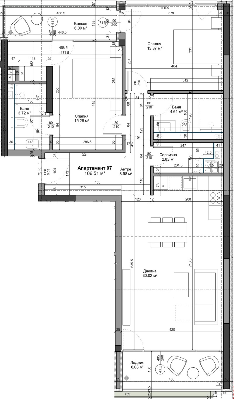 Продава 3-СТАЕН, гр. Варна, м-т Ален мак, снимка 2 - Aпартаменти - 48596512