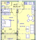 Продава  2-стаен град София , Гоце Делчев , 79 кв.м | 86950917 - изображение [6]