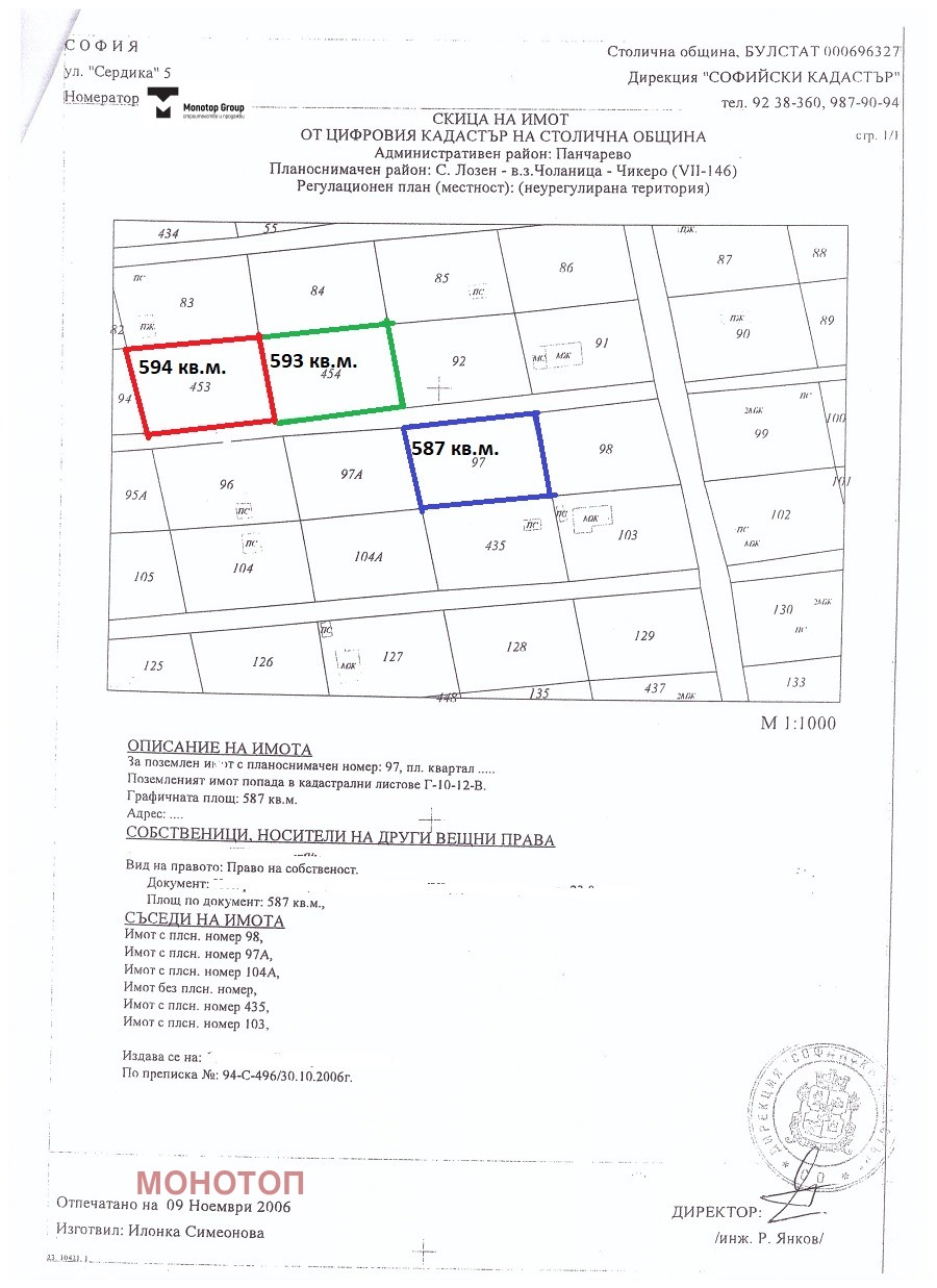 Продава ПАРЦЕЛ, гр. София, с. Лозен, снимка 7 - Парцели - 53832354