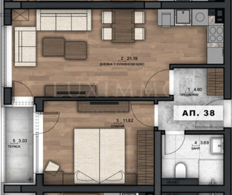 Продава 2-СТАЕН, гр. София, Малинова долина, снимка 6 - Aпартаменти - 49582849