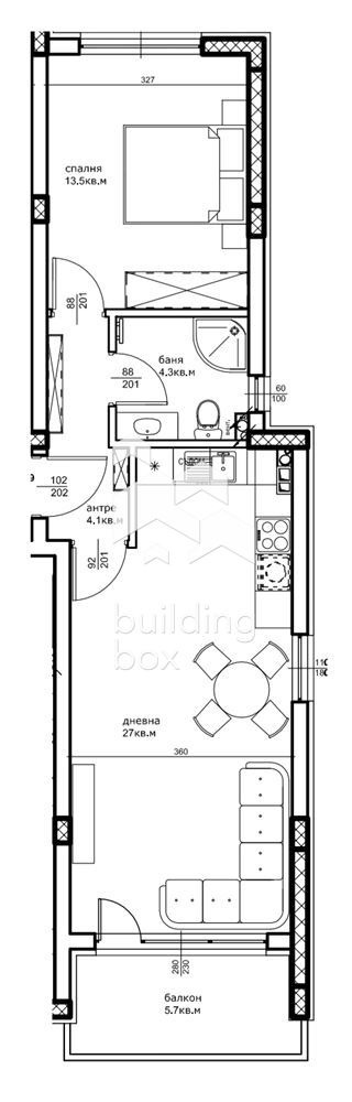 Продава 2-СТАЕН, гр. Пловдив, Остромила, снимка 7 - Апартаменти - 53718712