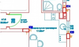 Продава 2-стаен град Бургас Славейков - [1] 