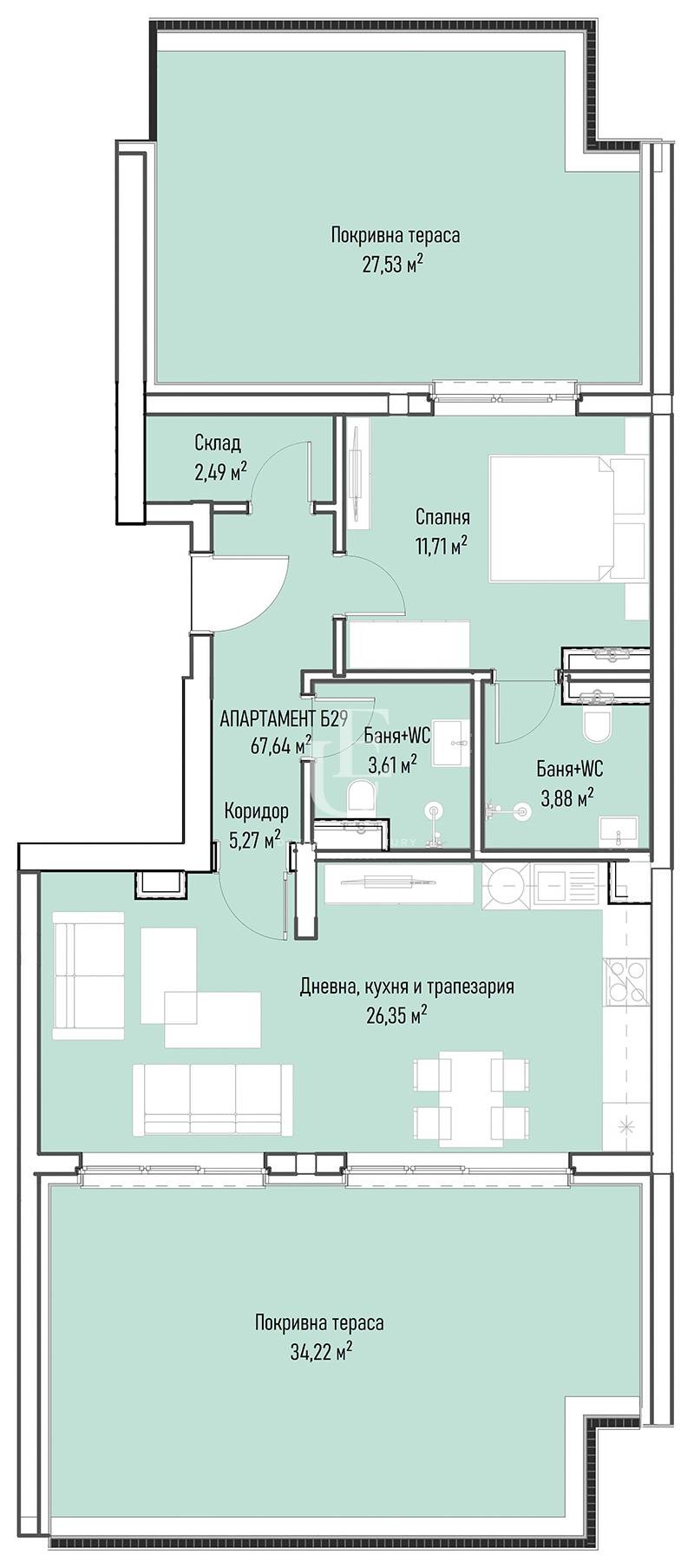 Продава 2-СТАЕН, гр. София, Младост 4, снимка 4 - Апартаменти - 53868395