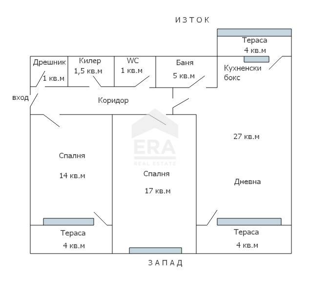 Продава 3-СТАЕН, гр. Варна, Център, снимка 17 - Апартаменти - 54428185