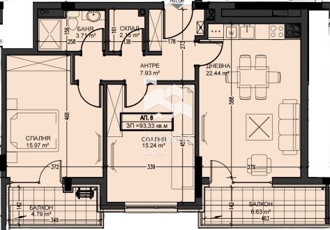 Продава 3-СТАЕН, гр. София, Овча купел, снимка 4 - Апартаменти - 56726980