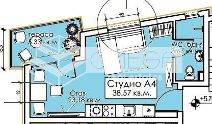 Til salg  Studie region Burgas , Sozopol , 50 kvm | 98466589 - billede [2]