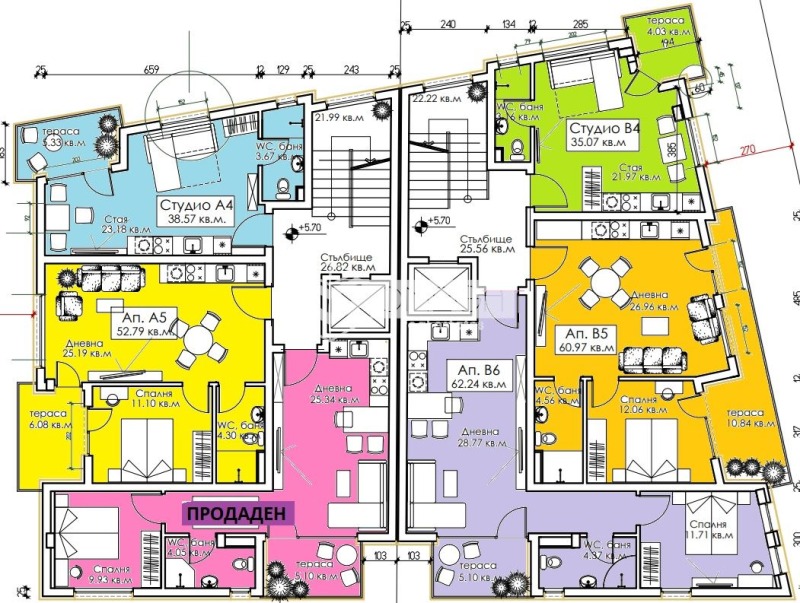 Til salg  Studie region Burgas , Sozopol , 50 kvm | 98466589 - billede [3]