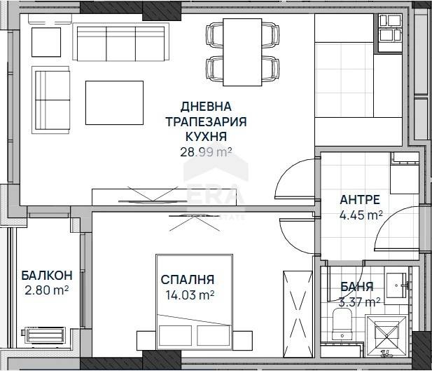 In vendita  1 camera da letto Sofia , Liulin 2 , 79 mq | 61448689 - Immagine [4]