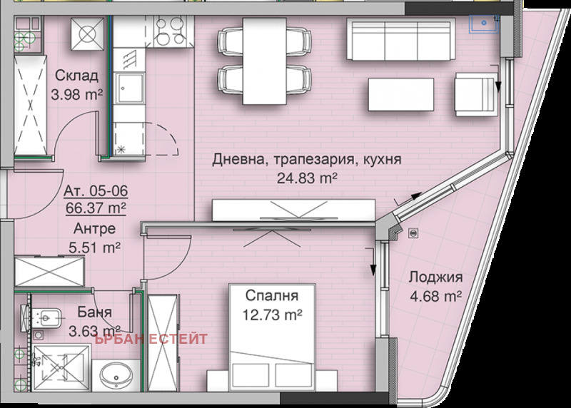 Продава 2-СТАЕН, гр. София, Кръстова вада, снимка 9 - Апартаменти - 52190403
