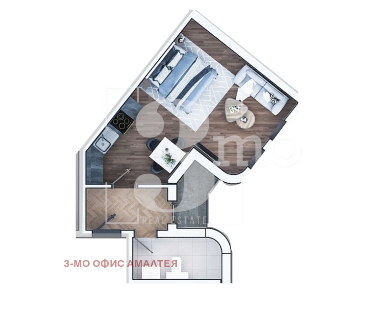 Продава 1-СТАЕН, гр. София, Зона Б-19, снимка 5 - Апартаменти - 53015745