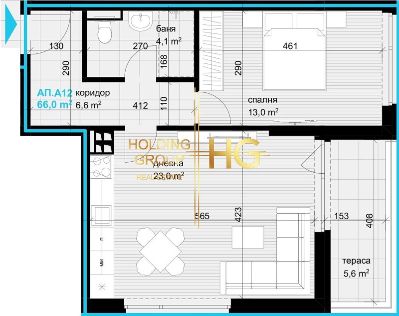 Продается  1 спальня Варна , Аспарухово , 77 кв.м | 98884195