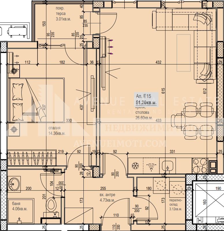 Продава 2-СТАЕН, гр. Пловдив, Остромила, снимка 2 - Aпартаменти - 48362726