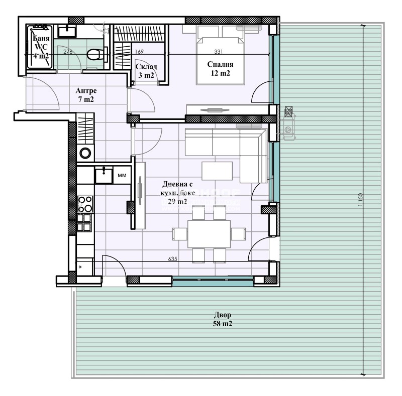 Te koop  1 slaapkamer Plovdiv , Vastanitsjeski , 125 m² | 46439984 - afbeelding [7]