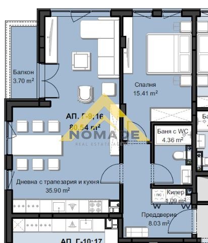 Продава 2-СТАЕН, гр. Пловдив, Христо Смирненски, снимка 5 - Aпартаменти - 49525475