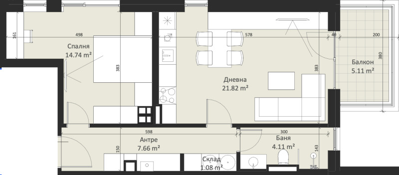 На продаж  1 спальня София , Студентски град , 83 кв.м | 83015176 - зображення [8]