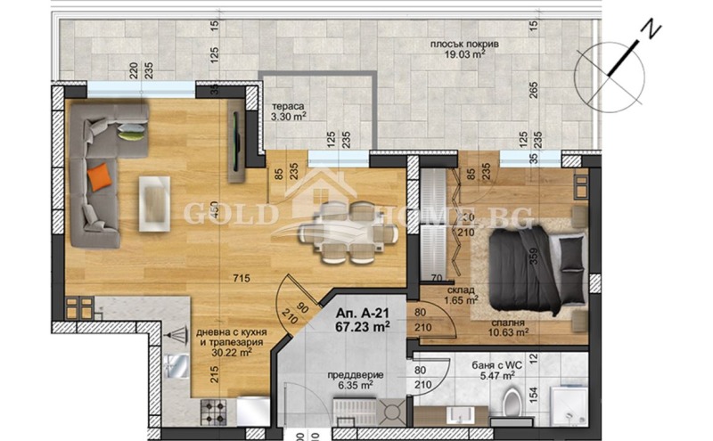 Продава 2-СТАЕН, гр. Пловдив, Христо Смирненски, снимка 4 - Апартаменти - 52710046