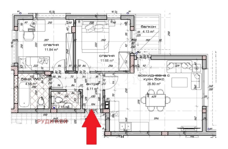 Продава 3-СТАЕН, гр. Варна, Виница, снимка 4 - Апартаменти - 43398403
