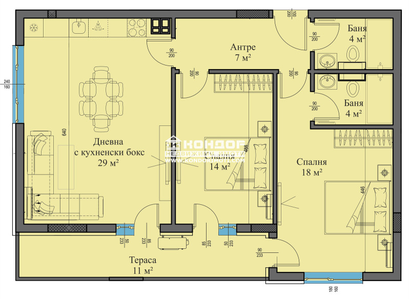 Te koop  2 slaapkamers Plovdiv , Christo Smirnenski , 117 m² | 99005615 - afbeelding [5]