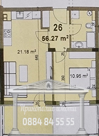 Till salu  1 sovrum Stara Zagora , Jeleznik - centar , 76 kvm | 69289284 - bild [2]