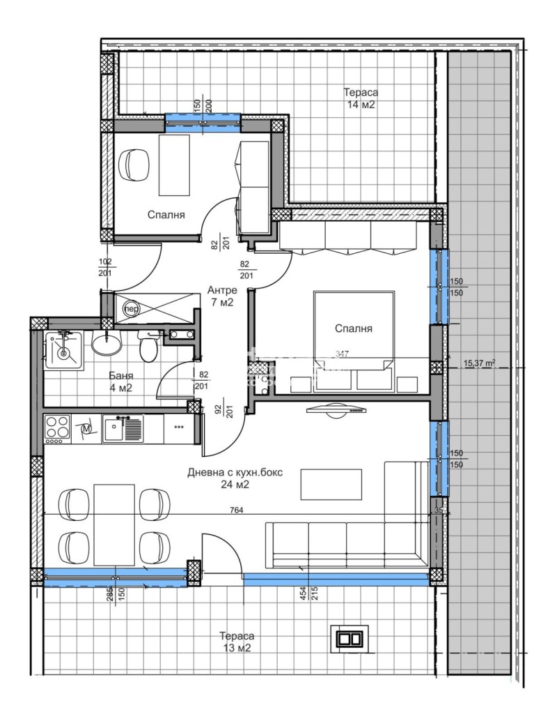 Zu verkaufen  2 Schlafzimmer Plowdiw , Proslaw , 104 qm | 76738599 - Bild [4]