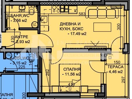 Till salu  1 sovrum Plovdiv , Mladejki Halm , 57 kvm | 64517043 - bild [3]